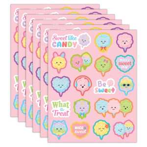 Cotton Candy Smelly Stickers, 108 Per Pack, 6 Packs