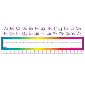 Alphabet-Number Line (Standard) Name Plates, Pack of 36
