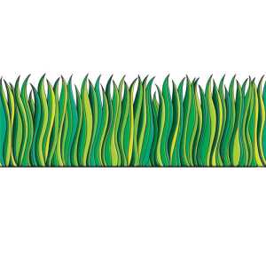 Tall Green Grass Jumbo Border, 12'