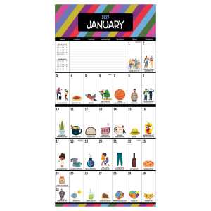 2027 Every Day's A Holiday Wall Calendar