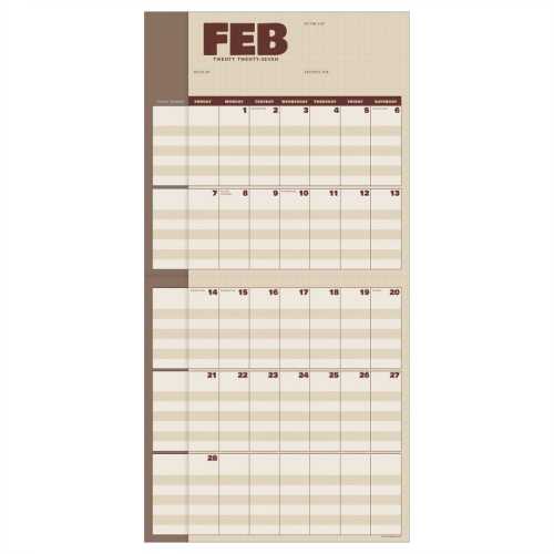 2027 Parent Planner Wall Calendar