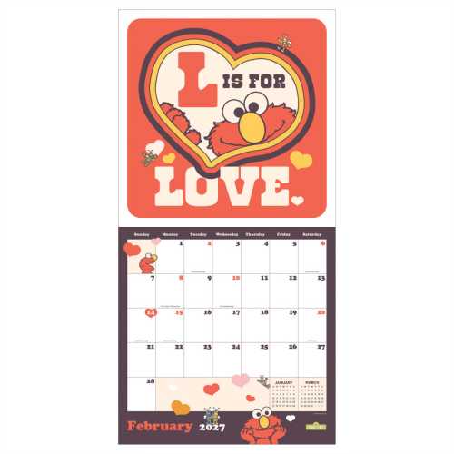2027 Sesame Street Wall Calendar