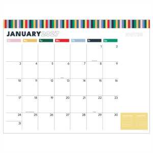 2027 Long Weekend Large Desk Pad Calendar