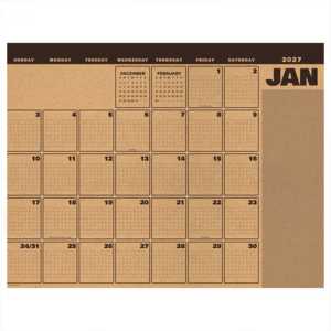 2027 Trail + Timber Large Desk Pad Calendar