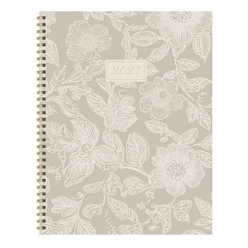 2027 Cream & Taupe Large Weekly Monthly Planner