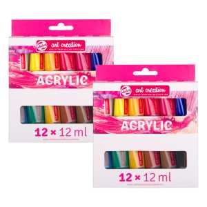 Acrylic Set, 12mL, 12 Per Set, 2 Sets