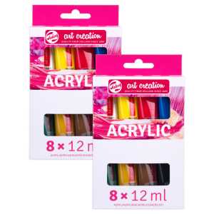 Acrylic Set, 12mL, 8 Per Set, 2 Sets