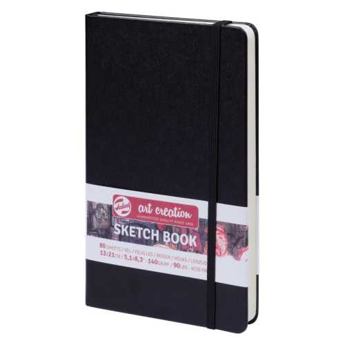 Sketchbook, 80 Sheets, 90lbs, Black Cover, 5.1