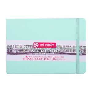 Sketchbook, 80 Sheets, 90lbs, Fresh Mint Cover, 8.3" x 5.8" (A5)