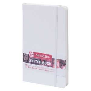 Sketchbook, 80 Sheets, 90lbs, White Cover, 5.1" x 8.3"
