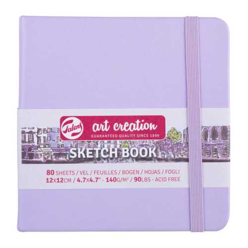 Sketchbook, 80 Sheets, 90lbs, Pastel Violet Cover, 4.7