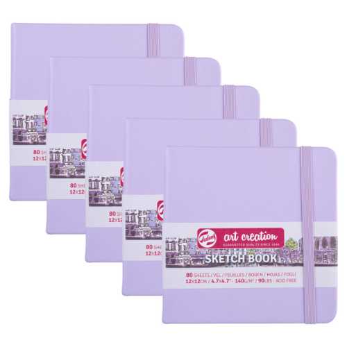 Sketchbook, 80 Sheets, 90lbs, Pastel Violet Cover, 4.7