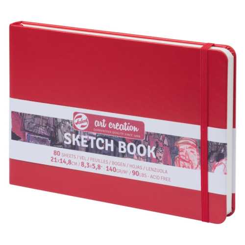 Sketchbook, 80 Sheets, 90lbs, Red Cover, 8.3