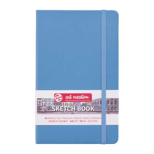 Sketchbook, 80 Sheets, 90lbs, Lake Blue Cover, 5.1