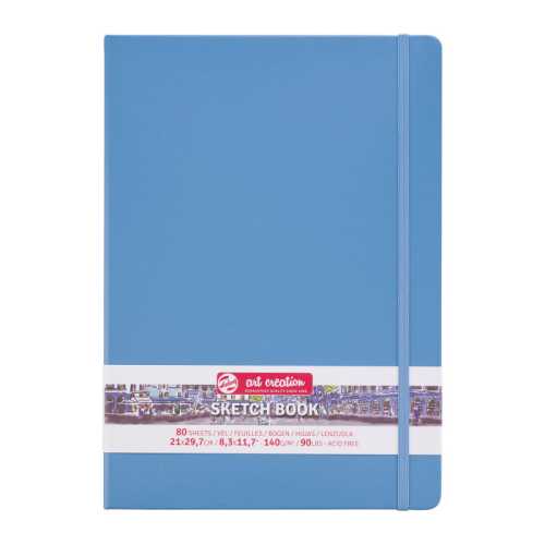 Sketchbook, 80 Sheets, 90lbs, Lake Blue Cover, 8.3