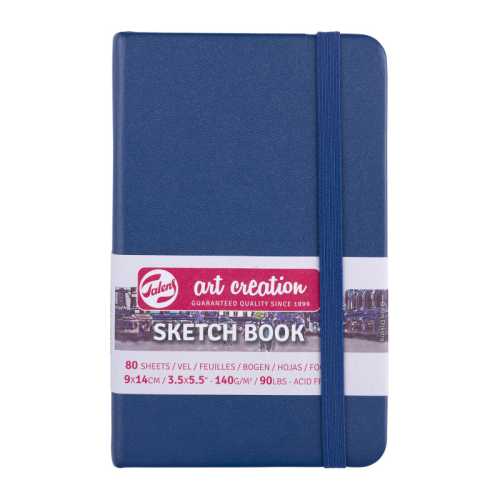 Sketchbook, 80 Sheets, 90lbs, Navy Blue Cover, 3.5