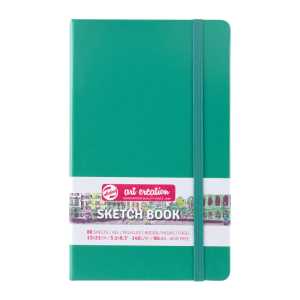 Sketchbook, 80 Sheets, 90lbs, Forest Green Cover, 5.1" x 8.3"