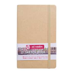 Sketchbook, 80 Sheets, 90lbs, Kraft Cover, 5.1" x 8.3"
