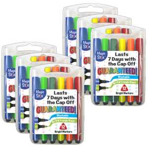 Triangular Markers, 12 Per Pack, 6 Packs