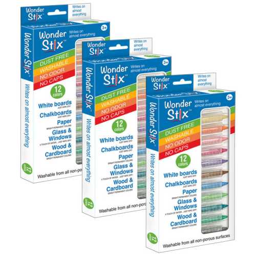 Wonder Stix&trade;, 12 Per Pack, 3 Packs