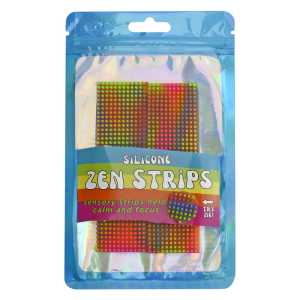 Textured Silicone Sensory Strips for Everyday Items, Assorted Colors, 2 Pack