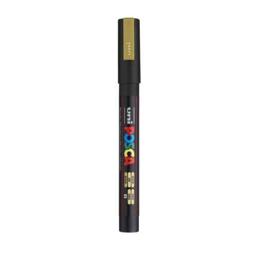 PC-3M Paint Marker, Fine Bullet Tip (0.9-1.3 mm), Gold