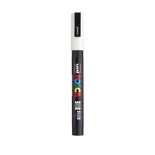 PC-3M Paint Marker, Fine Bullet Tip (0.9-1.3 mm), White