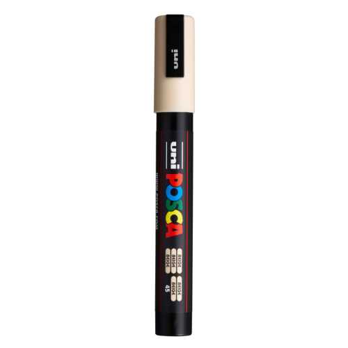 PC-5M Paint Markers, Medium Bullet Tip (1.8-2.5 mm), Beige