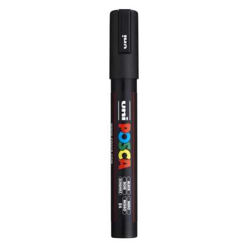 PC-5M Paint Markers, Medium Bullet Tip (1.8-2.5 mm), Black