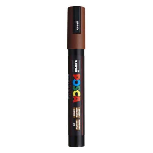 PC-5M Paint Markers, Medium Bullet Tip (1.8-2.5 mm), Brown