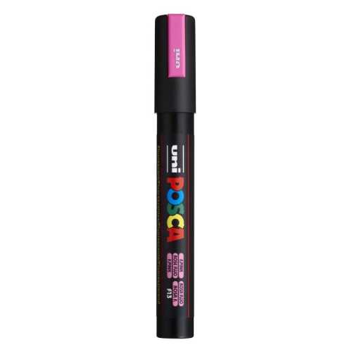 PC-5M Paint Markers, Medium Bullet Tip (1.8-2.5 mm), Fluorescent Pink