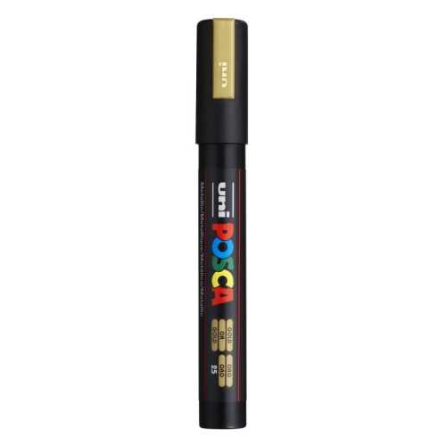 PC-5M Paint Markers, Medium Bullet Tip (1.8-2.5 mm), Gold
