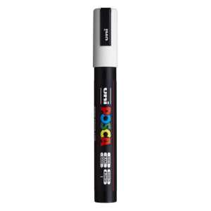 PC-5M Paint Markers, Medium Bullet Tip (1.8-2.5 mm), White
