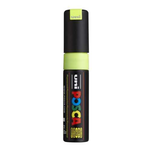PC-8K Paint Markers, Broad Chisel Tip (8 mm), Fluorescent Yellow