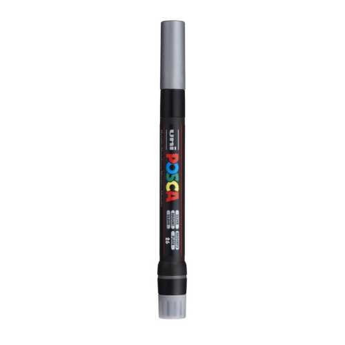 PCF-350 Paint Marker, Brush Tip (1-10 mm), Silver