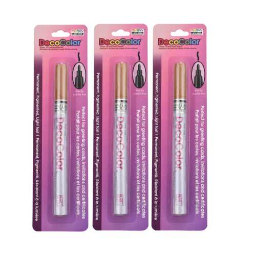 DecoColor&reg; Paint Marker, Fine Tip, 200-S, Rosewood #30, Set of 3