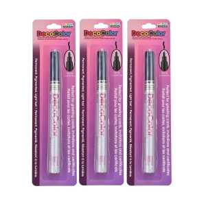 DecoColor&reg; Paint Marker, Fine Tip, 200-S, Ultramarine #50, Set of 3