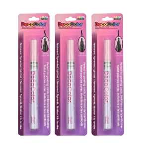 DecoColor&reg; Paint Marker, Fine Tip, 200-S, Blush Pink #76, Set of 3
