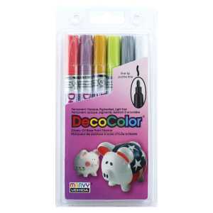 DecoColor&reg; Paint Markers, Fine Tip, 200-S, Retro Colors, Set of 6