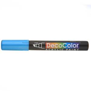 DecoColor&reg; Acrylic Paint Marker, 315-S, Chisel Tip, Metallic Blue