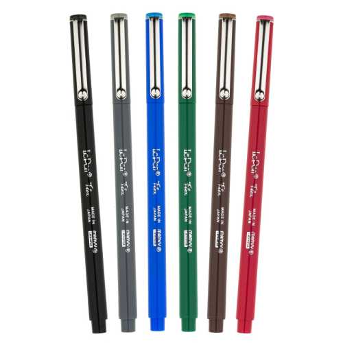 Le Pen&reg; Flex Brush Tip Pens, Primary Colors, Set of 6