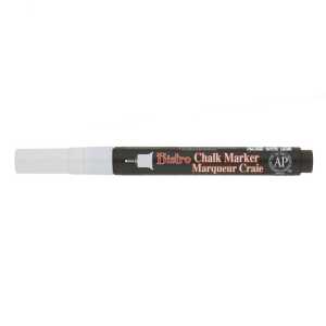 Bistro Single White Marker, Extra Fine Tip