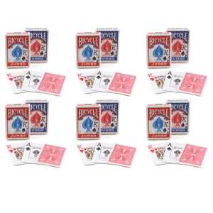 Jumbo Index Playing Cards, 6 Decks