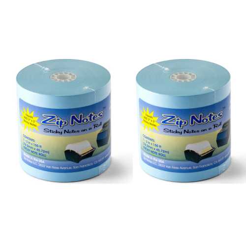 Zip Notes Refill Paper, Blue, Pack of 2