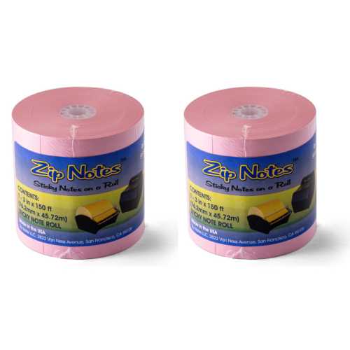 Zip Notes Refill Paper, Pink, Pack of 2