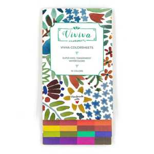 Watercolor Paint Colorsheets, 16 Original Colors