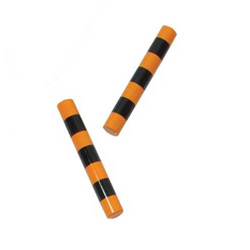 Clave Shakers, Yellow/Black Stripe, Set of 2