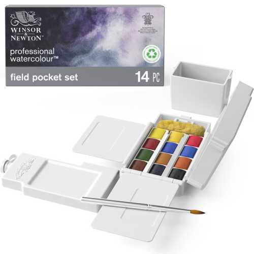 Professional Watercolors, Field Pocket Set, 12 Colors