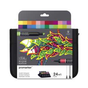 Promarker&trade; Student Designer Zipper Wallet, Strong Colors, Set of 24