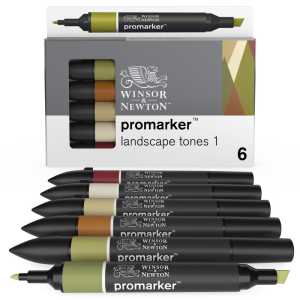 Promarker&trade; Landscape Tones 1, Set of 6